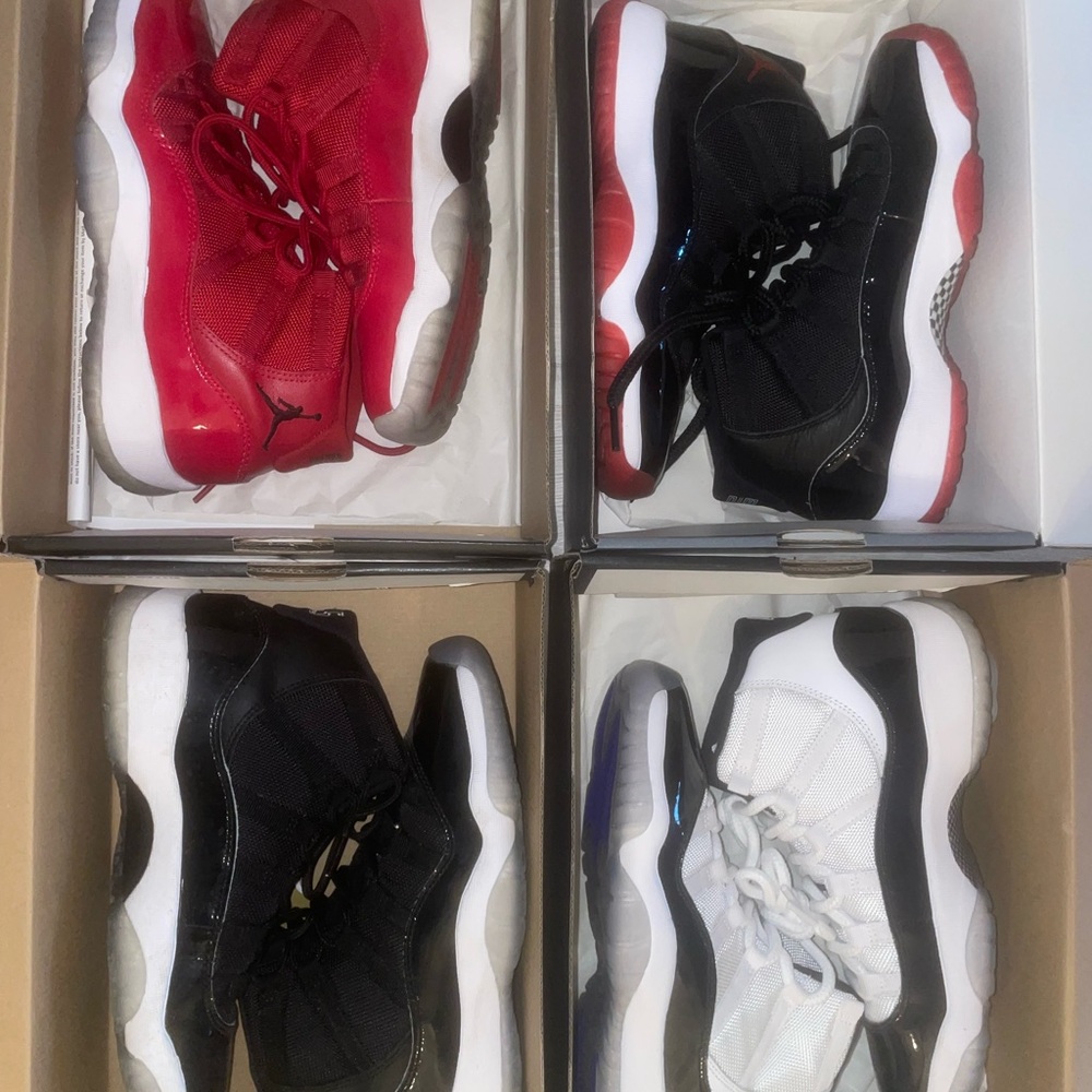 Jordan Women's Sneakers - Red, Black, White Collection